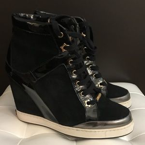 Jimmy Choo Panama Wedge Sneaker 36